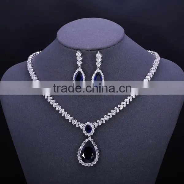 Cheap Wedding Jewelry Set,zircon Tear Drop Jewelry Set photo-2