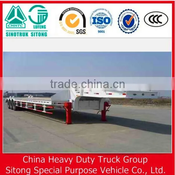 New Double Tire 60 Tons Low Bed/Lowboy Truck Semi Trailer photo-3