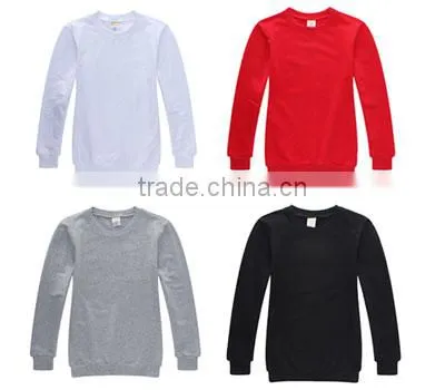 2015 New Combed Cotton Round Collar Plain Sweatshirts photo-5