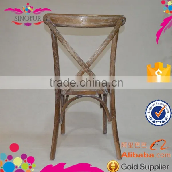 Wholesale Wedding Chairs and Tables Wood Cross Back Chair photo-3