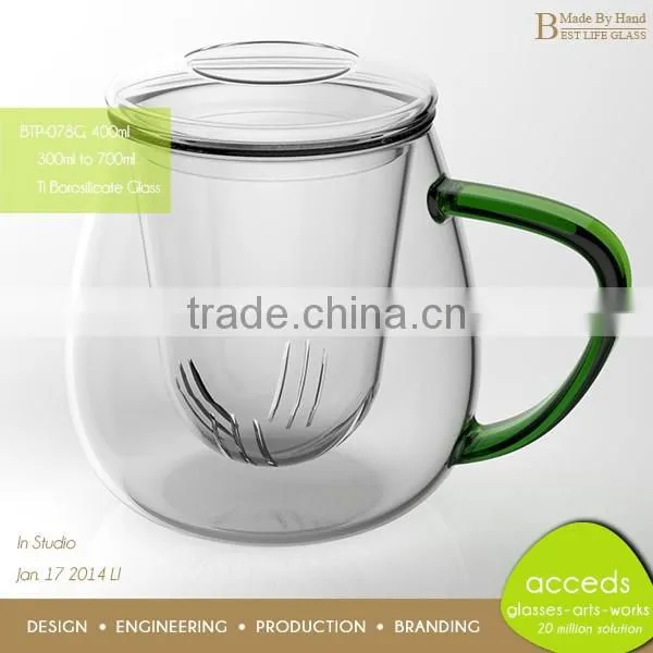 Factory Newest Pyrex Microwavable Thermo Glass Teapot Cup photo-6