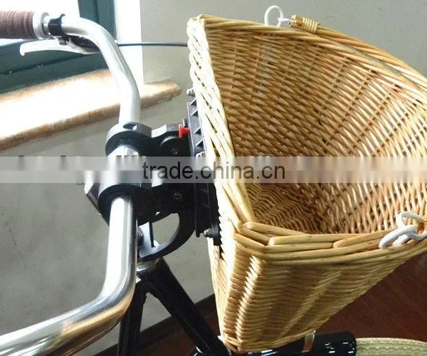 Hand Woven Shopping Wicker Bike Basket photo-4