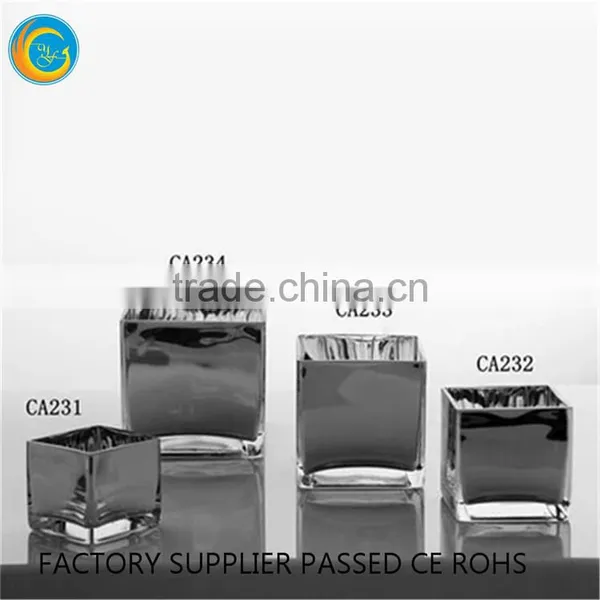Square Antique Glass Vases Glass Vase Wholesale for Homedecoration photo-6