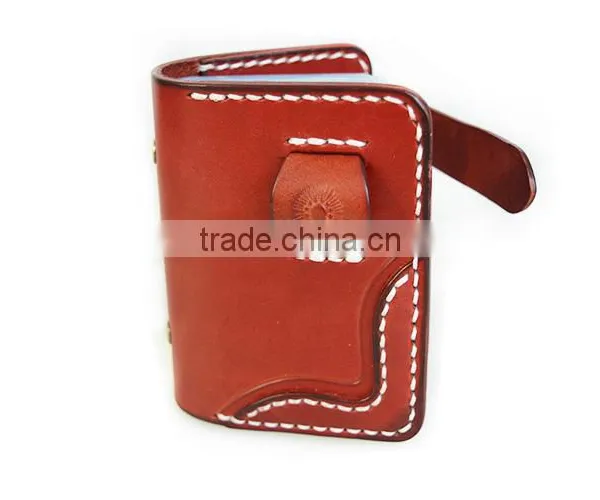Top Genuine Leather Business Card Holder Business Genuine Leather Cover Bulk Clear PVC Card Holder photo-2