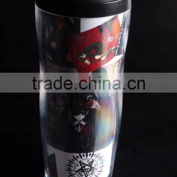 Cartoon Plastic Travel Coffee/Tea Mug 12oz Insulated Thermo Mug photo-5
