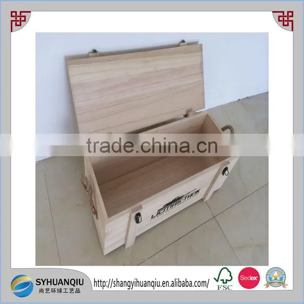 Rustic Solid and Natural Wooden Military Tank Mold Box Wooden Toy Box photo-2