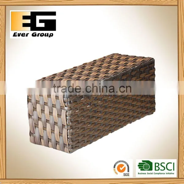 Garden Home Fuiniture Outdoor Plastic Rattan Basket Laundry Storage Box Baskets photo-2