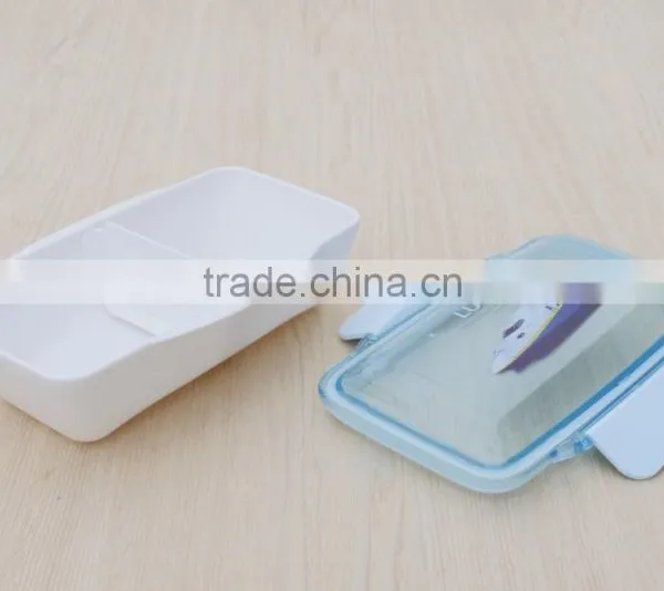 Clear Plastic Bento Lunch Box With Lock photo-4