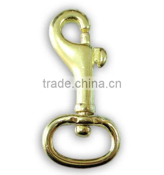 High Quality Solid Brass Swivel Eye Snap Hook, Metal Snap Hook photo-6