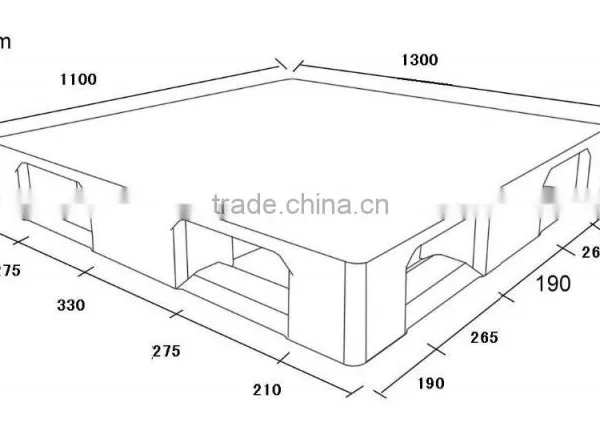 Logistic Double Side Net Face Plastic Pallet photo-2