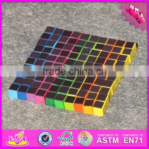 2017 New Design 100 Pieces Educational Magnetic Wooden Building Blocks for Toddlers W13A118 photo-2