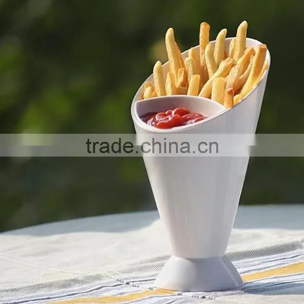 French Fries Salad Finger Food Dipping Cone Cup photo-2
