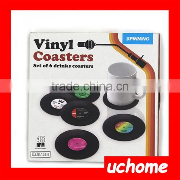 UCHOME Hot Sale CD Cup Coaster 6pcs/set With Box photo-6