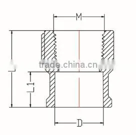 HIGH QUANLITY FEMALE COUPLING OF PVC DIN STANDARD FITTINGS FOR WATER SUPPLY photo-2