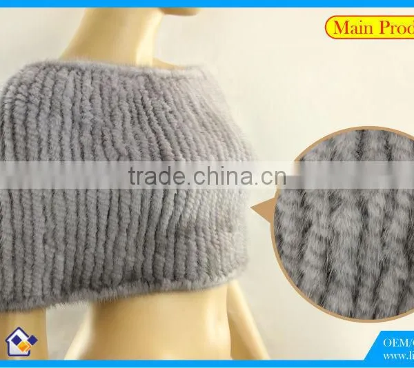 High Quality Knitted Mink Scarf photo-2
