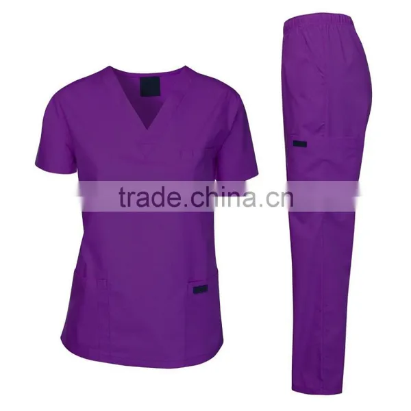 Medical Scrubs Wholesale Scrubs Uniforms Medical Uniform Women and Man Medical Scrubs Top and Pants photo-3