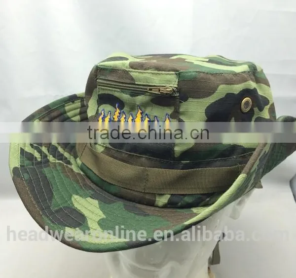 Customized Good Quality Fisherman Camo Bucket Hat photo-3