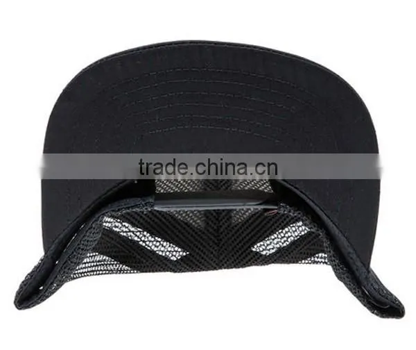 Stylish 5 Panel Black Neon Snapback Trucker Hats photo-5