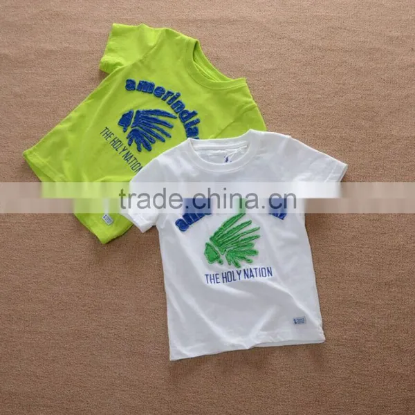 2016 Summer Boy Brushed Cotton Short-sleeve t Shirt photo-3