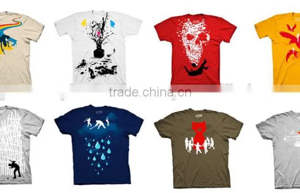 New Design of Printed T-shirt 2016, 100% Coton Fabric photo-3
