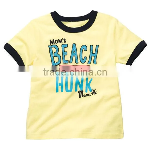 Boys Short-Sleeve Embellished Graphic Ringer Tee