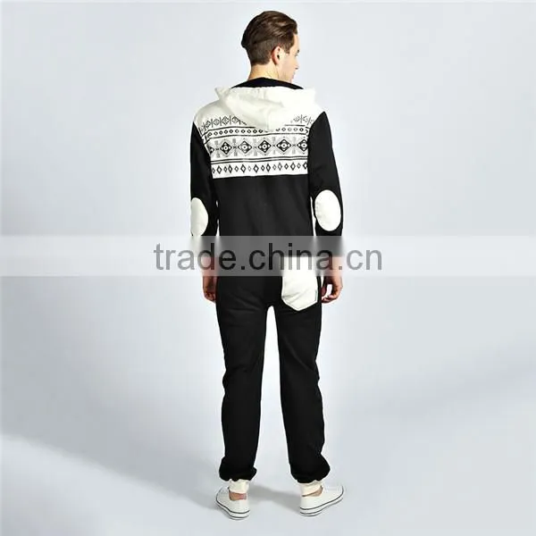 PA0030A Adult Chest Print Jumpsuit Tracksuit Onesie Hoody photo-2