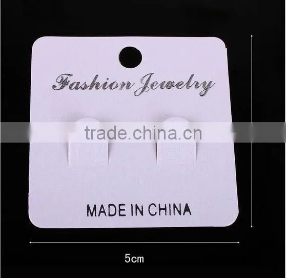 White PVC Earring Display Hang Cards Flocked Jewelry Hangtag High Quality PVC Display Jewelry Cards photo-3