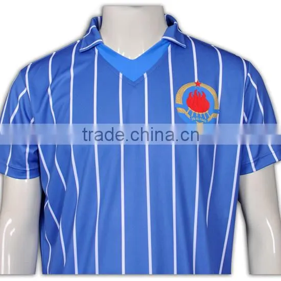 BSCI/ISO9001 Factory Dry Fit Breathable Fabric Italy Sublimation Ink Hotsale Cheap Wholesale Uniform China Football photo-6