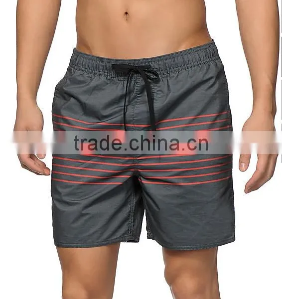 2016 Wholesale Spandex Nylon/cotton Surf Shorts With Elastic Waist Band Drawstring photo-2