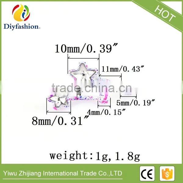 Hot New Style Stainless Steel Fluorescent Star Shape Navel Belly Button photo-5