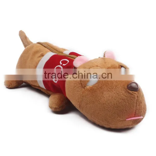 Hot Sale Sleeping Dogs Plush Stationary Pencil Bag photo-3