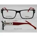 Black And Red Rectangular Acetate Optical Frames For Reading , Hand Made Acetate