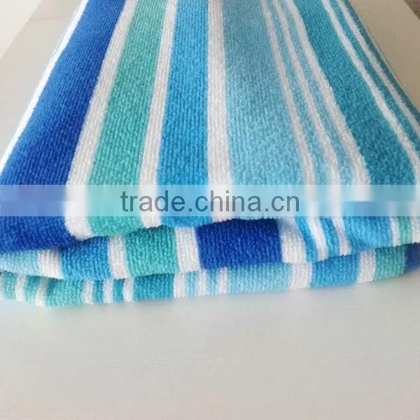 Hot Sale Stripe Printed Microfiber Bath Towel photo-2