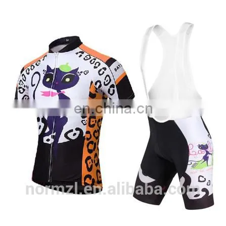 Cat Designs Short Sleeve Cycling Jersey Bike Wear Breathable Bicycle Clothing Cycling Clothes Women photo-3