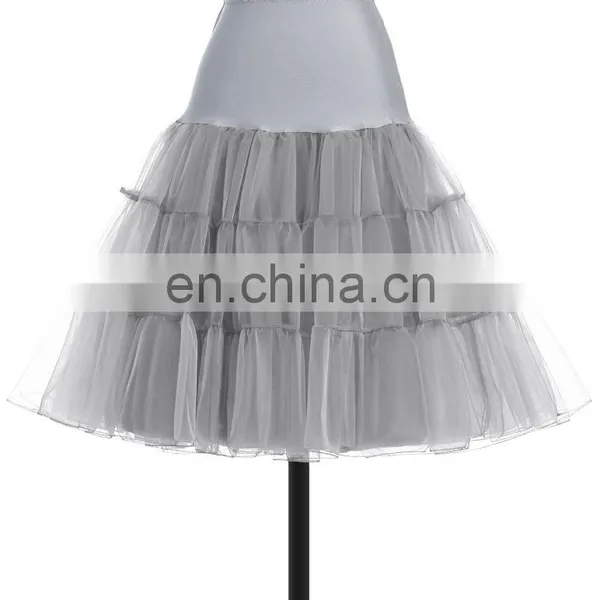 Grace Karin Grey Tutu Petticoat Underskirt Crinoline Skirt For Wedding Vintage Dress CL008922-10 photo-2