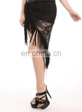 High Lace Tassel Belly Dance Hip Scarf Belt for Women Y-2037# photo-3
