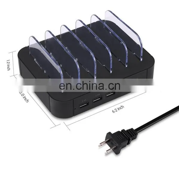 With EU/UK/US/AU/JP 3 5 Ports Charging Cable Multi Device Charging Station photo-3