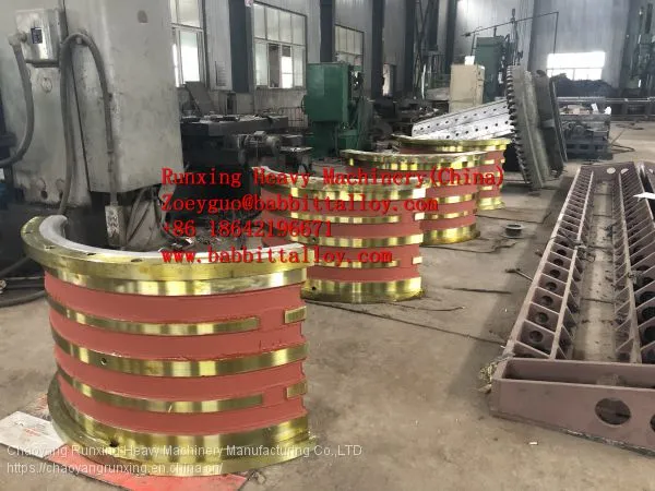 Trunnion Bearing for Ball Mill, Metal Bearing Babbitt Ring