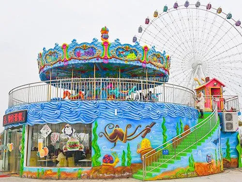 Amusement Park Carousel Ocean Theme photo-3