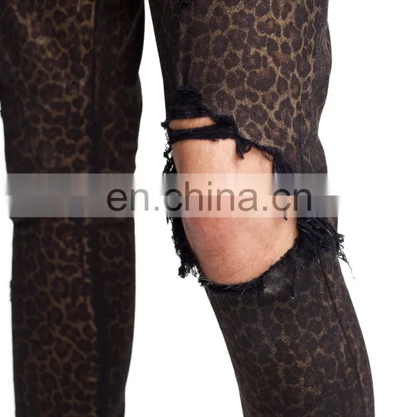 DiZNEW FOIL Coated BROKEN TEXTILES STRETCH Denim JEANS FOR MEN photo-6