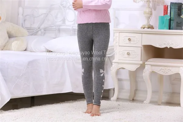 Hot Popular Jacquard Lovely Cartoon Bow Children Girl Gray Color Cotton Comfortable Sports Footless Tights photo-5