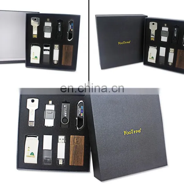 2019 Hot Selling 8pcs Christmas Gift Promotion Set Metal Plastic Usb Flash Drive Free Sample photo-3
