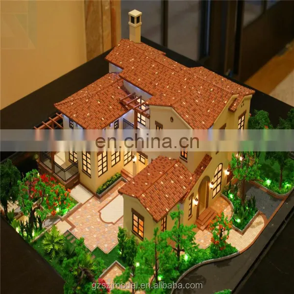 Landscape Miniature Model Making , 3d Villa House Plans Building Model photo-4