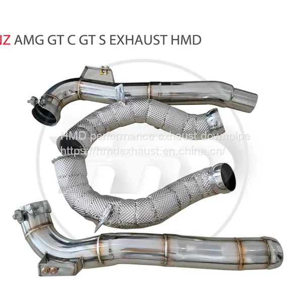Exhaust Manifold Downpipe for Benz AMG GT GT50 Car Accessories With Catalytic Converter Header Without Cat Pipe Whatsapp008613189999301 photo-3