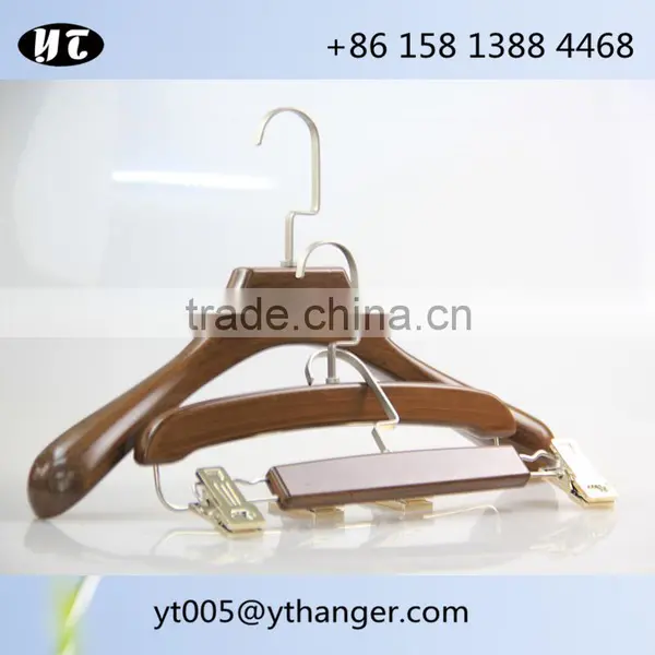 Luxury Brown Wooden Hanger and Pants Hanger for Coats photo-2
