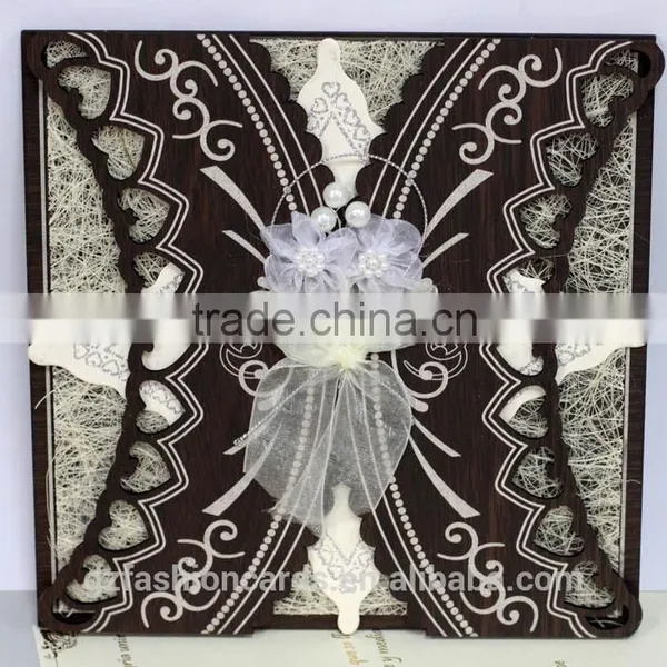 New Arrival Product Luxury Wedding Invitation Wooden Box photo-2