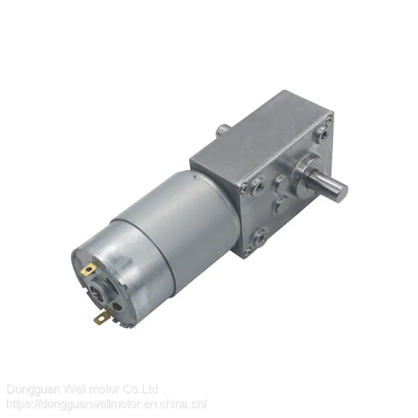 4058 dc Worm Geared Reduction Motor With Encoder Dual Shaft High Torque Geared Motor photo-5