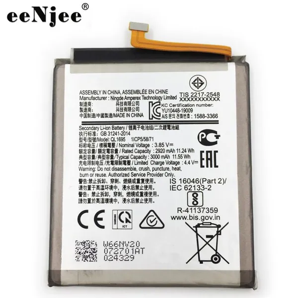 For Samsung Galaxy A01 QL1695 Durable 3000mAh Capacity ORG Phone Battery Replacement Batteries photo-3