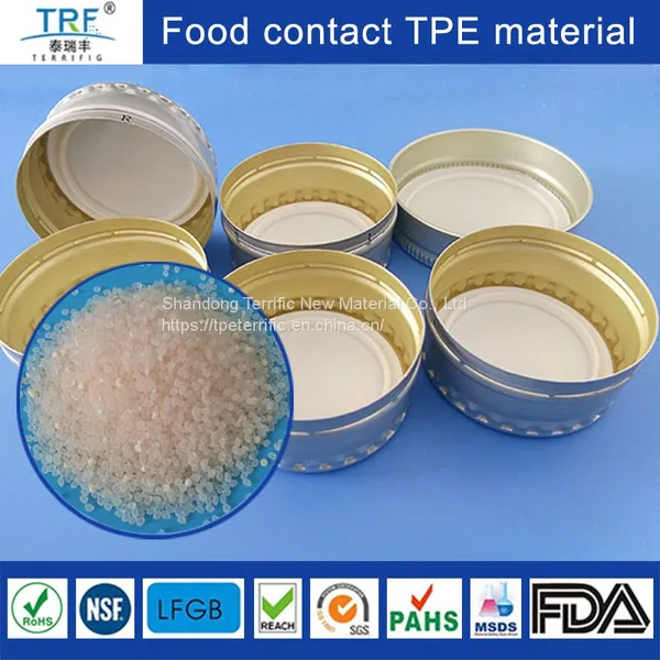 Supply Food Grade Thermoplastic Elastomer TPE Raw Materials for Oral liquid Bottle cap Seal Liner gasket