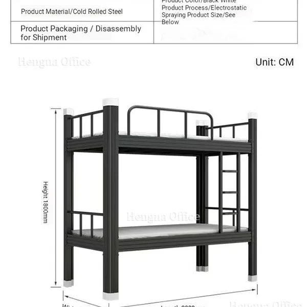 Double Bunk Beds With Multi-layer Shoe Storage for Shelters, Heavy Gauge Steel, Fire-Proof & Eco-Friendly Coating, Sturdy Furniture Supplier photo-2